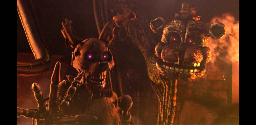 Is nightmare chica haunted at all? She isn't an antagonist in FNaF