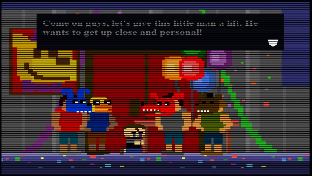 FNAF4 bullies with "give this little man a lift"
