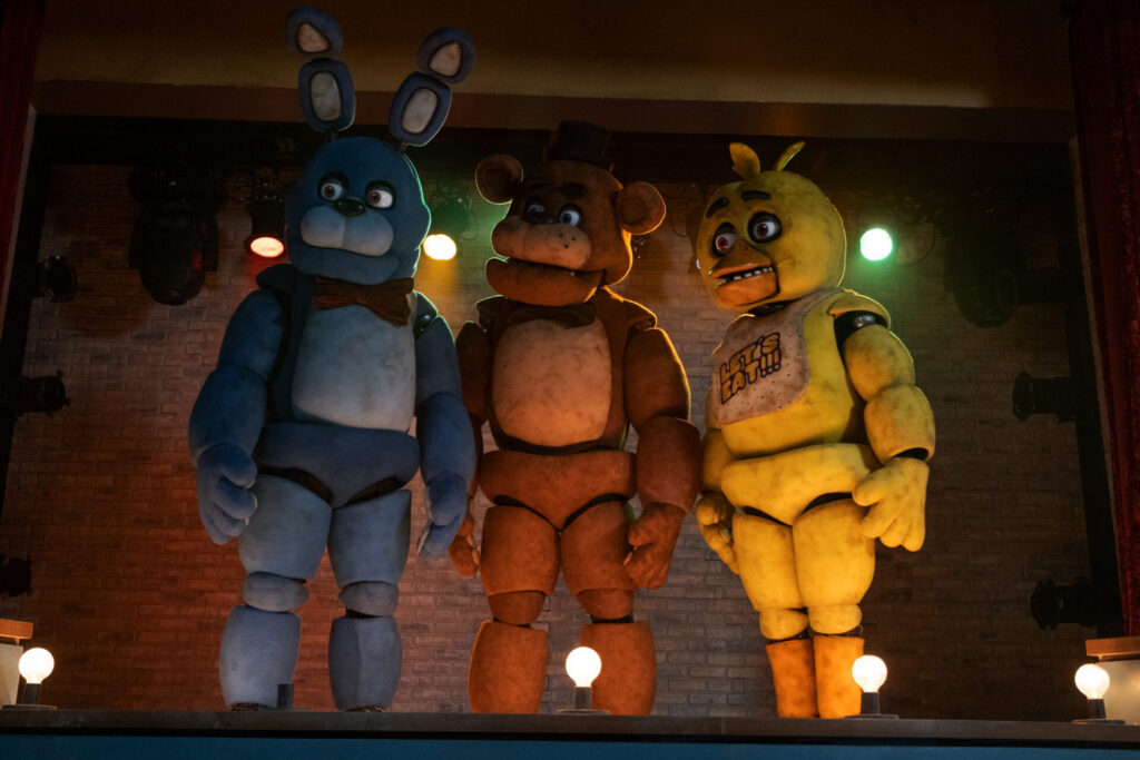 the animatronics from the fnaf movie